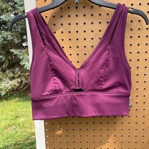 Alo yoga purple sports bra size medium